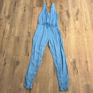 Love tree Denim Blue Jumpsuit